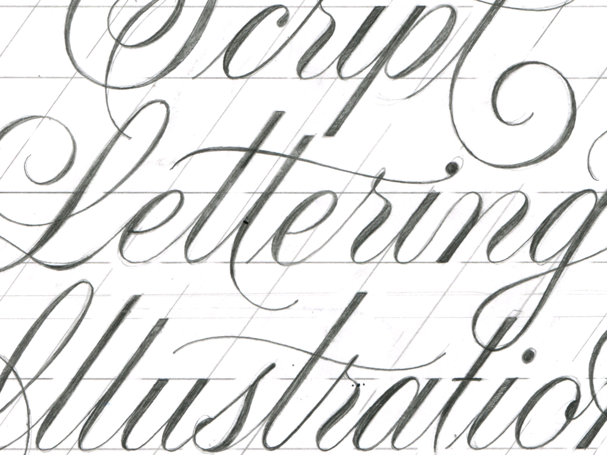 script lettering consistency 