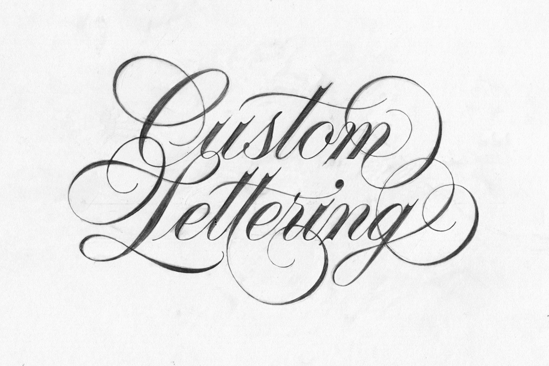 pies band custom hand lettering