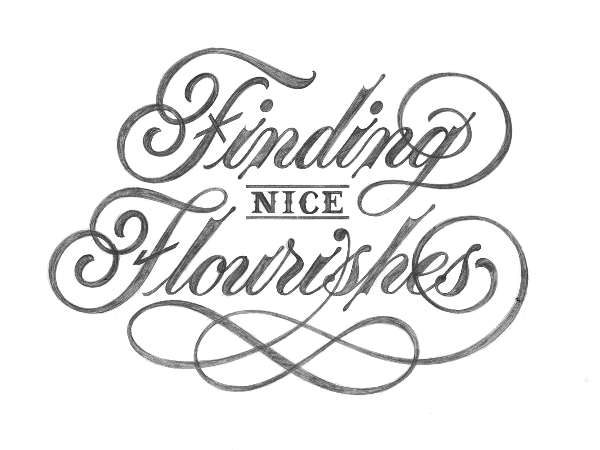 finding nice flourishes a hand lettering tutorial on how i find nice flourishes