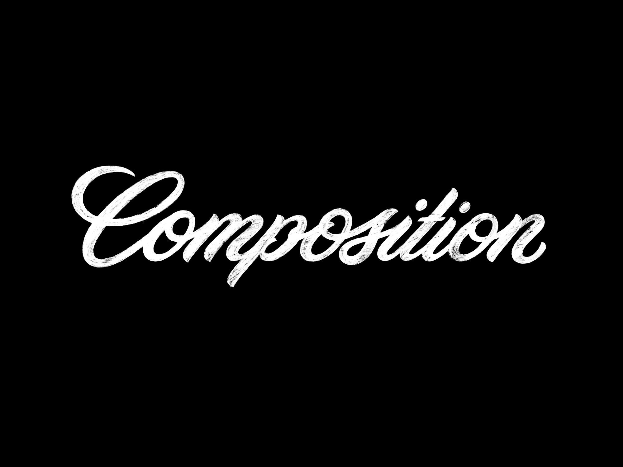 example of negative space in hand lettering