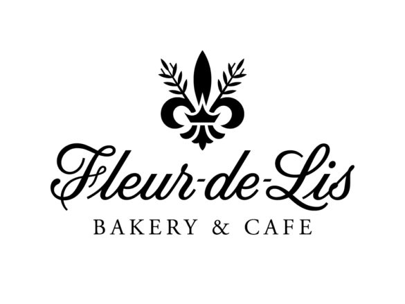 fleur de lis logotype and icon design